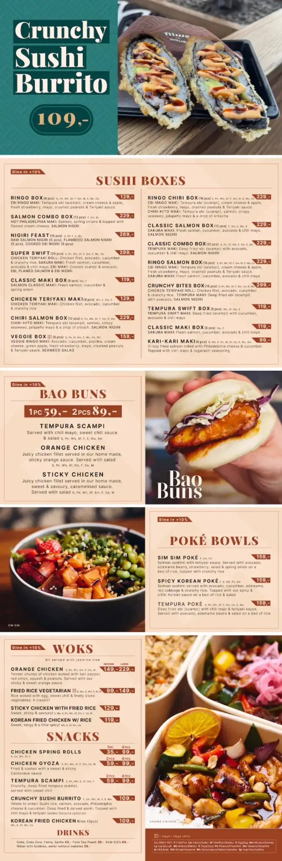 Swift by Sumo full menu